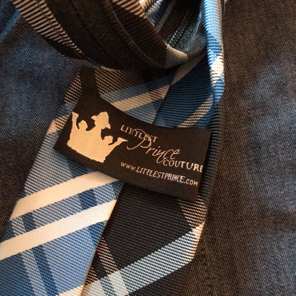 Littlest Prince Couture Button Down Shirt and Tie - Picture 6 of 12